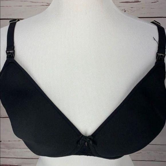 Pip & Vine Rosie Pope Maternity Black Nursing Bra Size 40DD - Picture 9 of 9